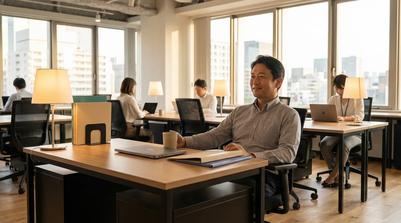 オフィスで働く上司